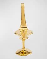 Image 3 of 4: Jonathan Adler Brass Bird Hanukkah Menorah