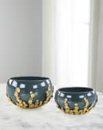 Image 1 of 2: John-Richard Collection  Golden Disc Bowls, Set of 2