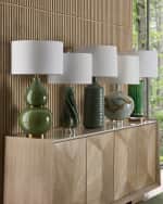Image 2 of 3: John-Richard Collection Emerald Spiral 28" Table Lamp