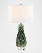 Image 1 of 3: John-Richard Collection Emerald Spiral 28" Table Lamp