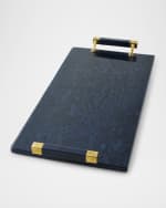 Image 1 of 2: LADORADA Blue Bird's Eye Large Serving Tray