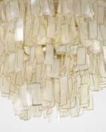 Image 3 of 5: Neiman Marcus Melissa 18" 2-Light Capiz Shell Flush Mount