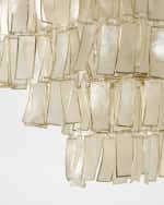 Image 5 of 5: Neiman Marcus Melissa 18" 2-Light Capiz Shell Flush Mount