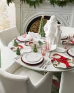 Image 2 of 3: Vietri Pietra Natale Figural Santa Canape Plate