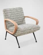 Image 4 of 4: Jonathan Adler Gainsbourg Boucle Lounge Chair
