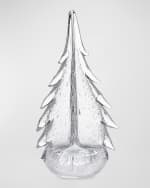 Image 1 of 2: Simon Pearce Bubble Evergreen Glass Tree, 12"