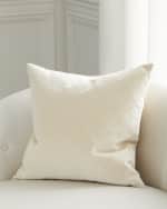 Image 3 of 3: Eastern Accents Uma Ivory Decorative Pillow, 20" Square 