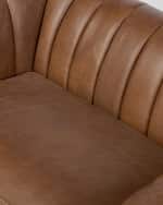 Image 5 of 5: Four Hands Alec Leather Chair and a Half