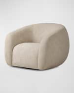 Image 1 of 8: Four Hands Channing Swivel Chair