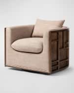 Image 1 of 7: Four Hands June Swivel Chair