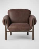 Image 2 of 7: Four Hands Olia Leather Chair