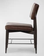 Image 4 of 7: Four Hands Anton Leather Dining Side Chair