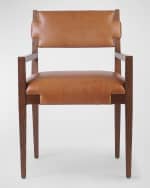 Image 2 of 6: Four Hands Tamari Leather Dining Arm Chair