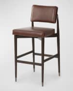 Image 1 of 7: Four Hands Anton Leather 31" Bar Stool