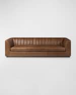 Image 2 of 5: Four Hands Alec Leather Sofa, 98"