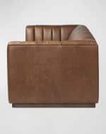 Image 3 of 5: Four Hands Alec Leather Sofa, 98"