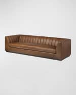 Image 1 of 5: Four Hands Alec Leather Sofa, 98"