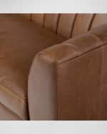 Image 5 of 5: Four Hands Alec Leather Sofa, 98"