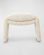 Image 2 of 5: Four Hands Daniel Boucle Ottoman