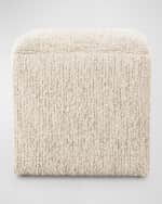 Image 3 of 5: Four Hands Daniel Boucle Ottoman