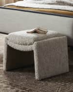 Image 4 of 5: Four Hands Daniel Boucle Ottoman