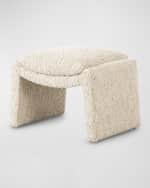 Image 1 of 5: Four Hands Daniel Boucle Ottoman