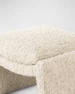 Image 5 of 5: Four Hands Daniel Boucle Ottoman