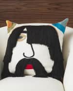Image 4 of 5: Global Views Jag Fringe Pillow, 20" Square