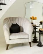 Image 3 of 3: Global Views La Chatte Pillow, 12" Round