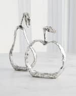 Image 4 of 4: Global Views Nickel Pear Silhouette Decor