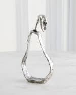 Image 1 of 4: Global Views Nickel Pear Silhouette Decor