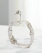 Image 3 of 4: Global Views Nickel Apple Silhouette Decor