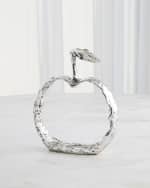 Image 1 of 4: Global Views Nickel Apple Silhouette Decor