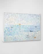 Image 2 of 2: RFA Fine Art "Pastel Harbor" Hand-Embellished Giclee by Lisa Cuscuna