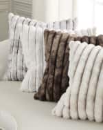 Image 1 of 3: D.V. KAP Home Summit Faux Fur Decorative Pillow, 24" Square