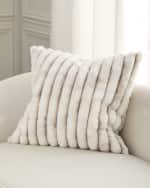 Image 3 of 3: D.V. KAP Home Summit Faux Fur Decorative Pillow, 24" Square