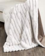 Image 3 of 5: D.V. KAP Home Summit Faux Fur Throw, 55" x 72"
