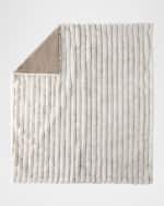 Image 4 of 5: D.V. KAP Home Summit Faux Fur Throw, 55" x 72"