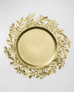 Image 1 of 3: Kim Seybert Gilded Leaves Charger
