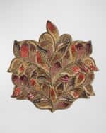 Image 1 of 5: Kim Seybert Maple Hues Beaded Placemat 