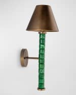 Image 2 of 4: Port 68 Jade Garden Green Sconce