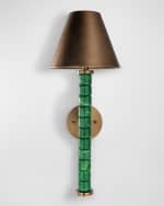Image 3 of 4: Port 68 Jade Garden Green Sconce