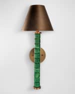 Image 4 of 4: Port 68 Jade Garden Green Sconce