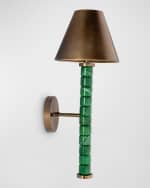 Image 1 of 4: Port 68 Jade Garden Green Sconce