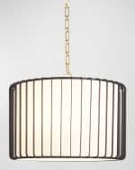 Image 1 of 2: Tuxedo 24" 3-Light Chandelier