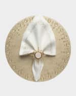 Image 3 of 3: Kim Seybert Coronet Napkin Ring, Set of 4