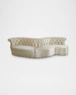 Image 3 of 7: Haute House Amelia Curved 2-Piece Sectional