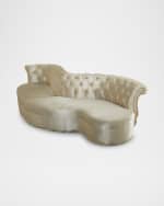 Image 5 of 7: Haute House Amelia Curved 2-Piece Sectional