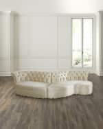 Image 1 of 7: Haute House Amelia Curved 2-Piece Sectional