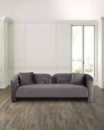 Image 1 of 7: Haute House Quinn Velvet Sofa, 93"
